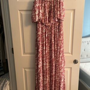 Premier Amour Pink and White Floral Dress